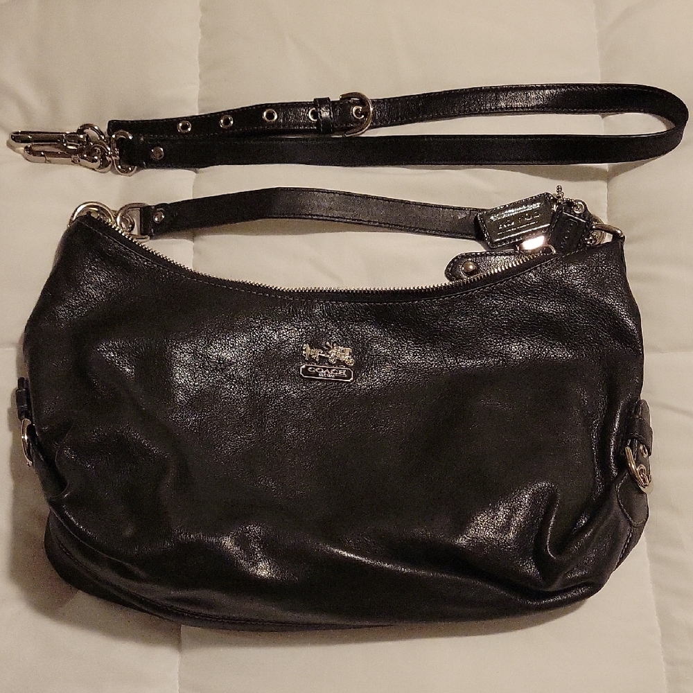 Coach Black Leather Women's Bag